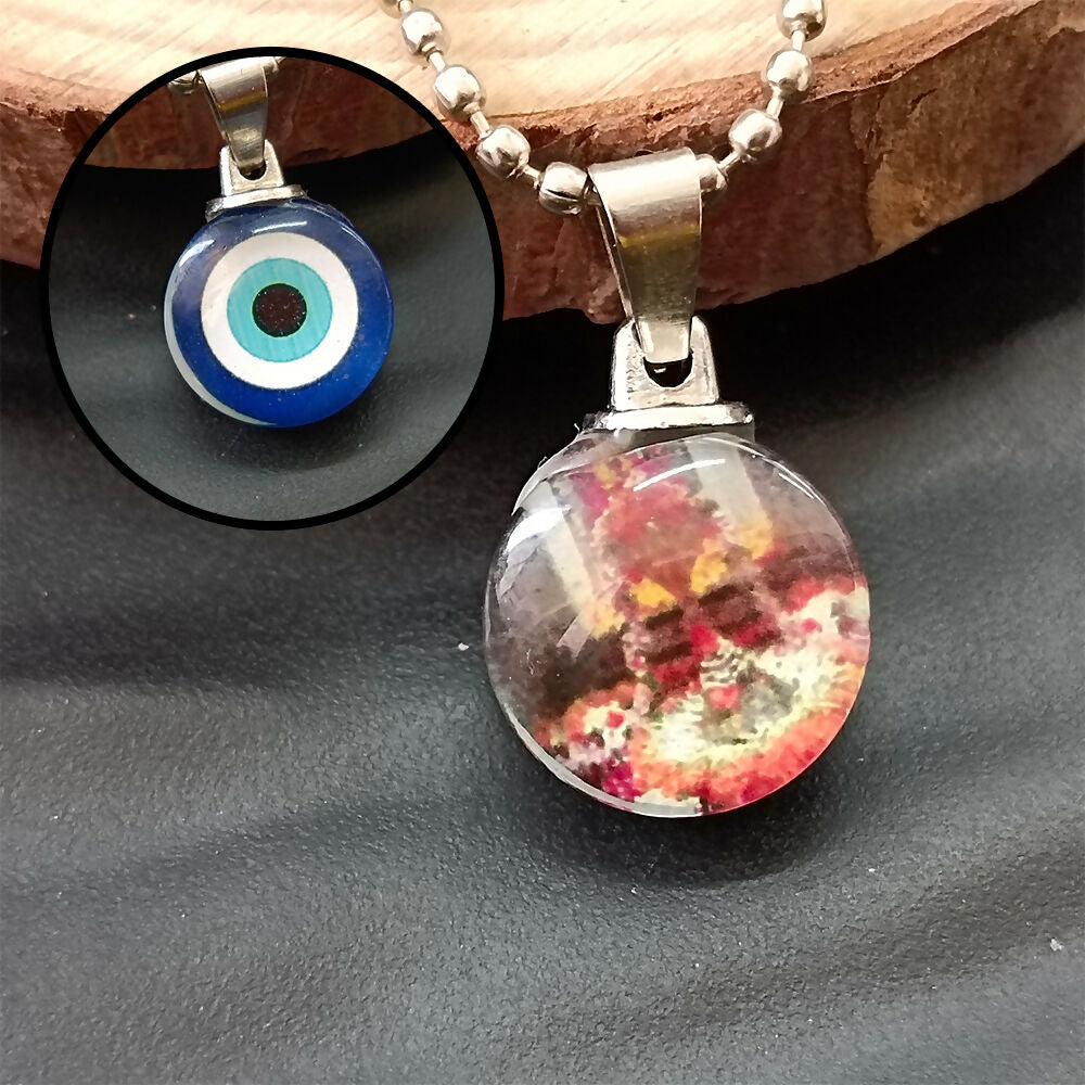 Evil Eye Shivling Chain Pendant