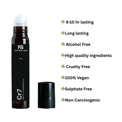 CR7 Luxury Attar Roll On Long Lasting Non Alcoholic Perfume (10ml)