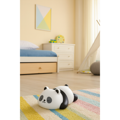 Cute Panda Sleeping LED Night Lamp for Kids, Soft Glow Bedside Light