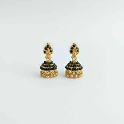 Antique Style Golden Jhumka Earrings | Women Ethnic Jewellery