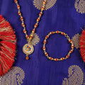 Rudraksha Necklace & Bracelet Set – Spiritual Jewelry with Pendant