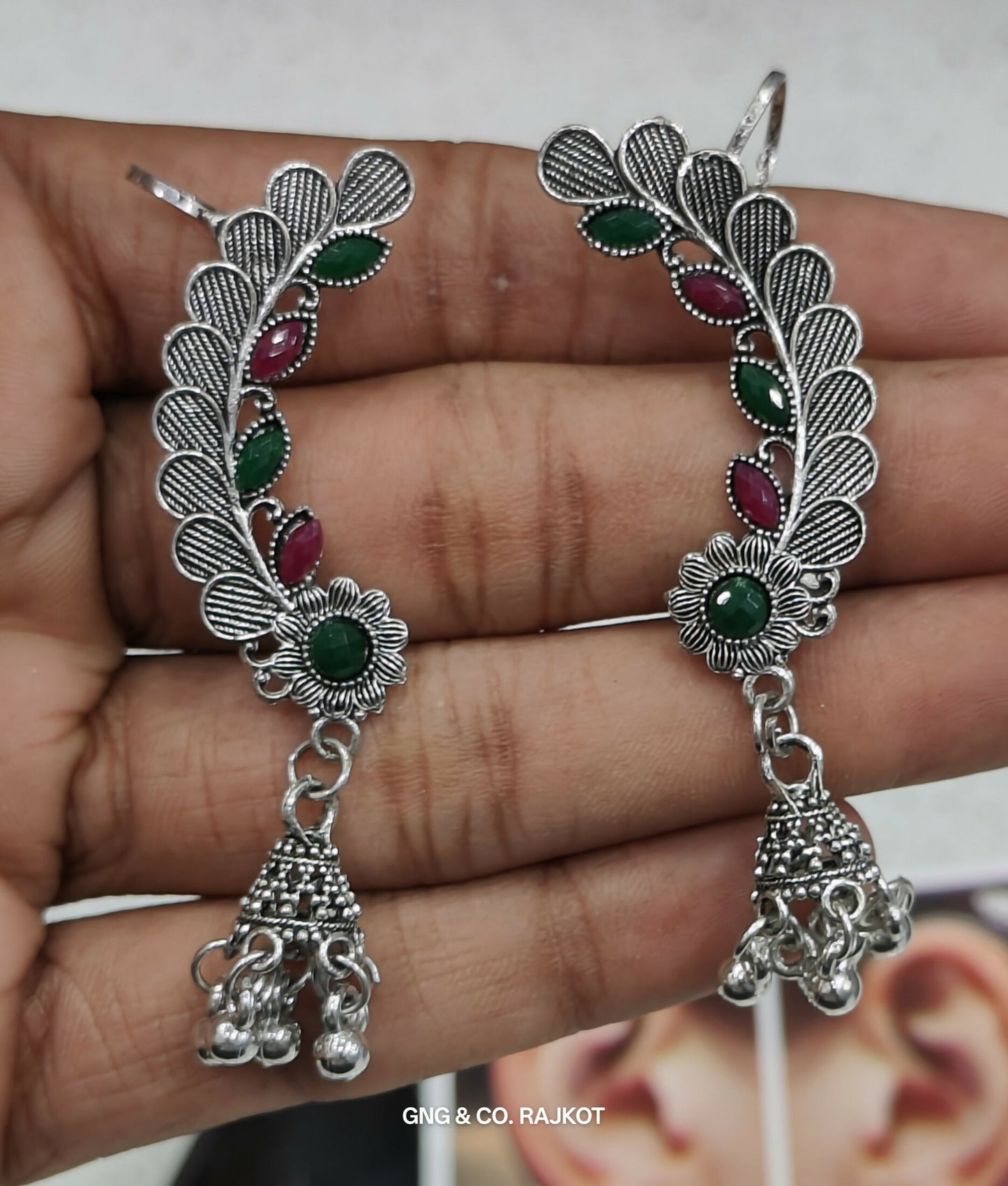 Silver Jhumka Earings
