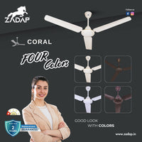 Zadap 1200mm 52W High Speed Ceiling Fan