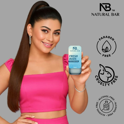 Natural Bar Fresh Buds Solid Perfume | Alcohol Free Cologne for Men & Women | Strong & Lasting Fragrance | Gifting Set for Him & Her