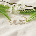 Multi Layer Crystal Hoop Earrings – Elegant Korean Style Jewelry