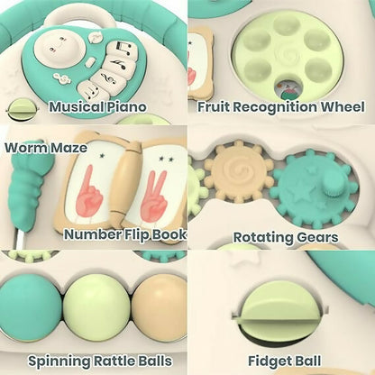 Aditi Happy Feet Baby Walker, Anti-Slip Wheels, Music, Stable Design with Water Tank (9+Month)