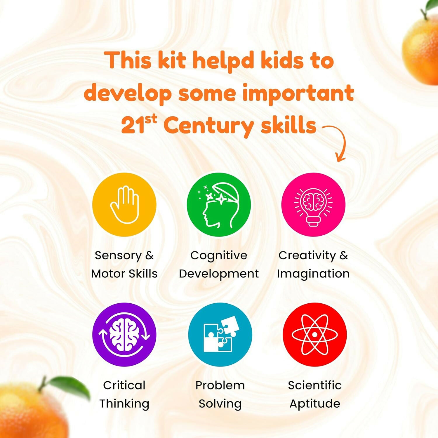 Orange Jelly Cube Slime Making Kit for Kids – DIY Tubbie Slime Kit with Activator