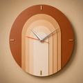 Arch Harmony Designer Wall Clock | Modern Minimalist Round Decorative Clock for Living Room, Bedroom & Office