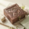Elephant Jewelry Box – Elegant antique copper finish and detailed embossing