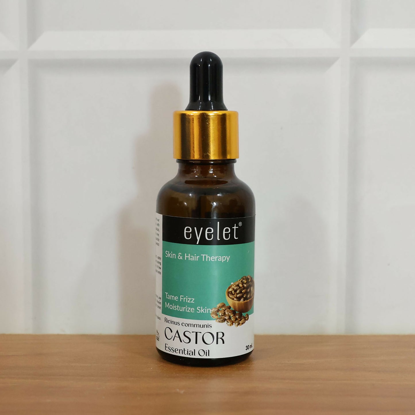 Eyelet Castor Essential Oil for Skin & Hair Therapy Tame Frizz & Moisturize Skin (30ML)