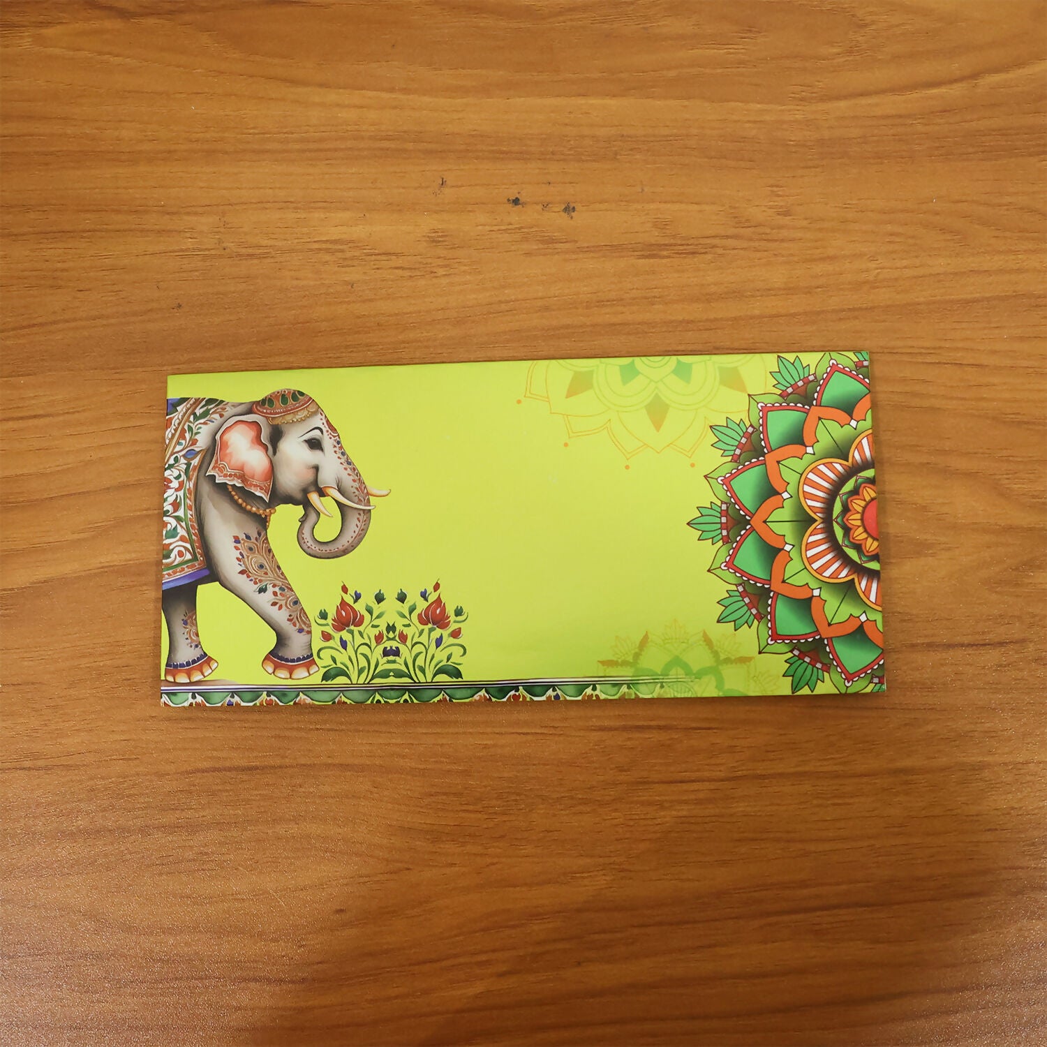 Decorative A4 Size Gift & Money Envelopes with Elephant & Mandala Design – Pack of 10 Pcs