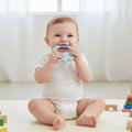 Rhino Shaped Baby Teether – Soothing Silicone Grip Toy