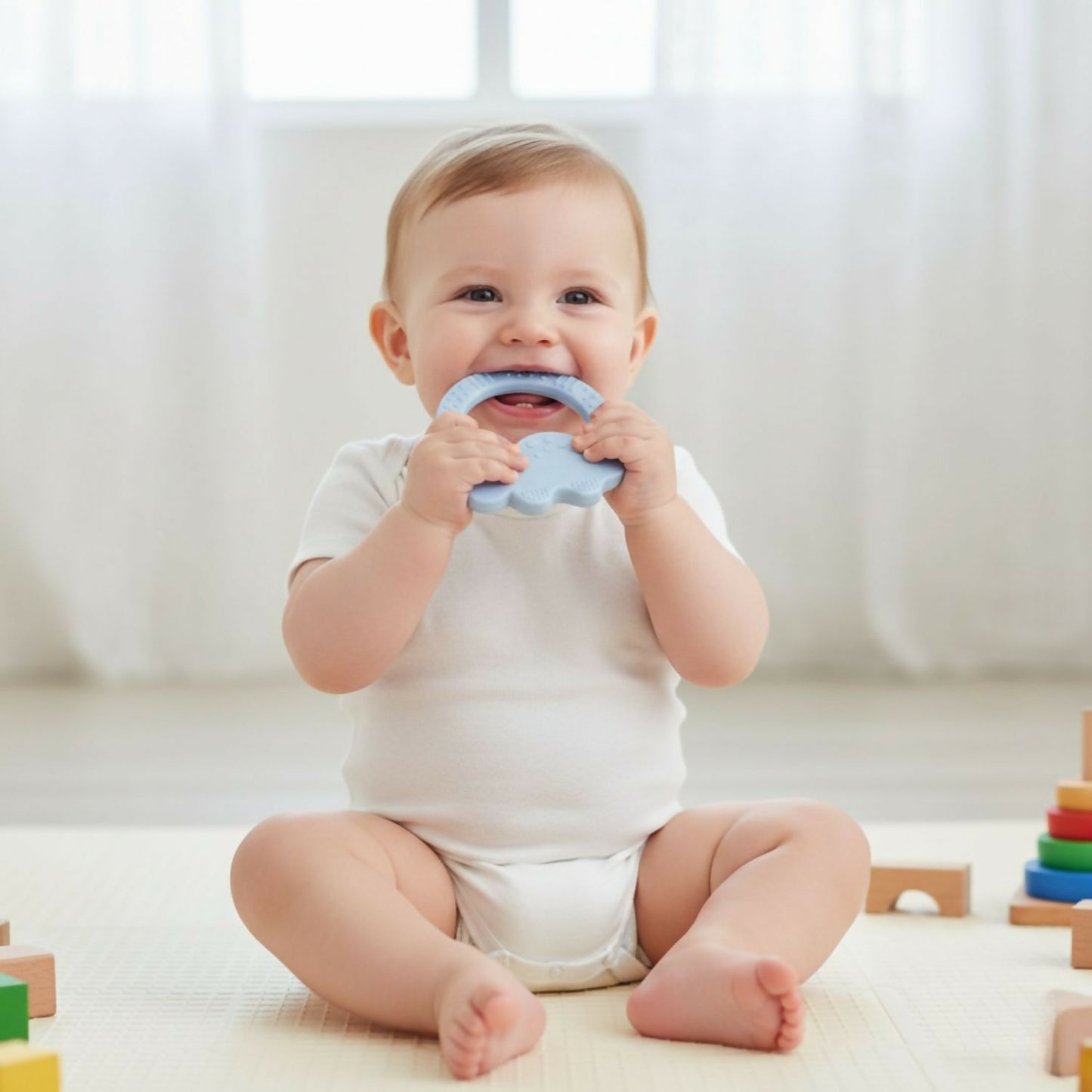 Ring Rhino Shaped baby Teether