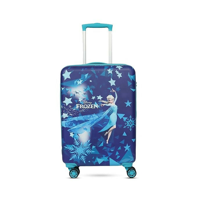 Travelling Kids Cartton Character Trolley/Luggage Bags 4 Wheels ( Blue /18 Inch)