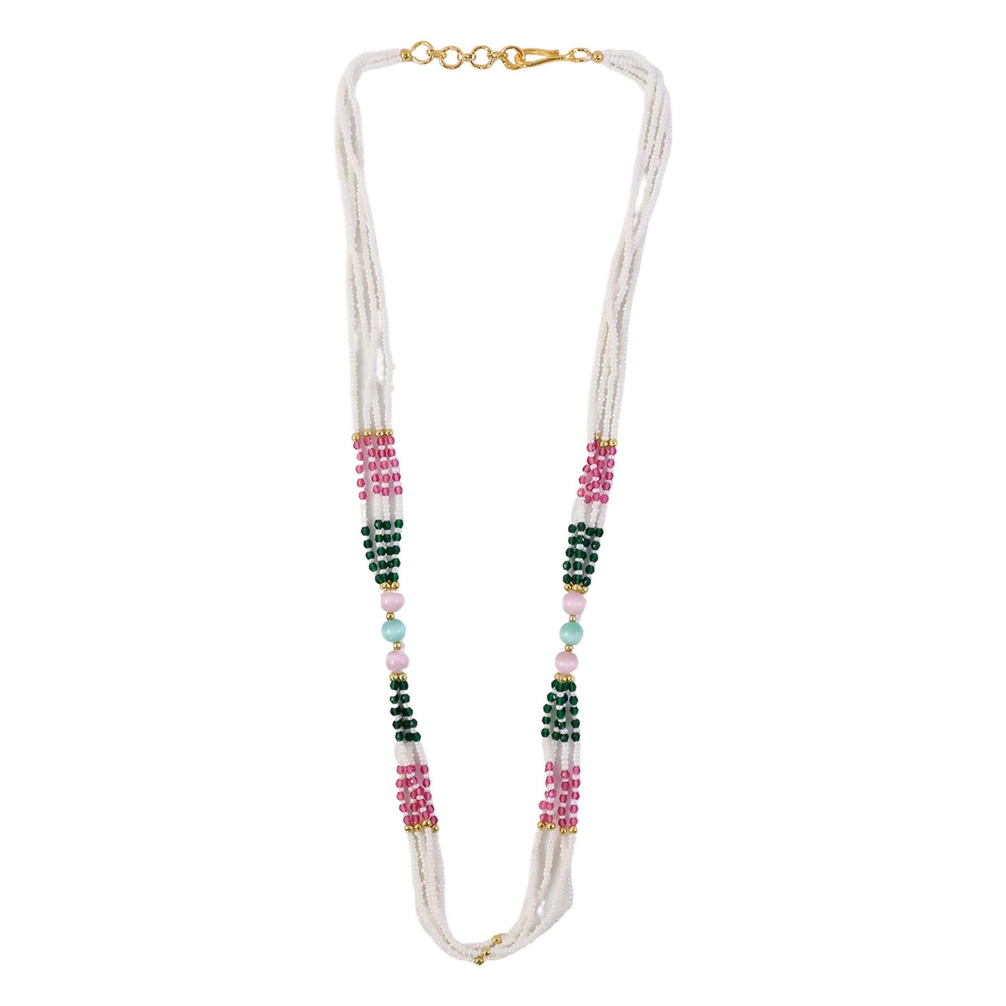 Elegant Handmade Multicolor Beaded Mala Necklace for Women Stylish Wear