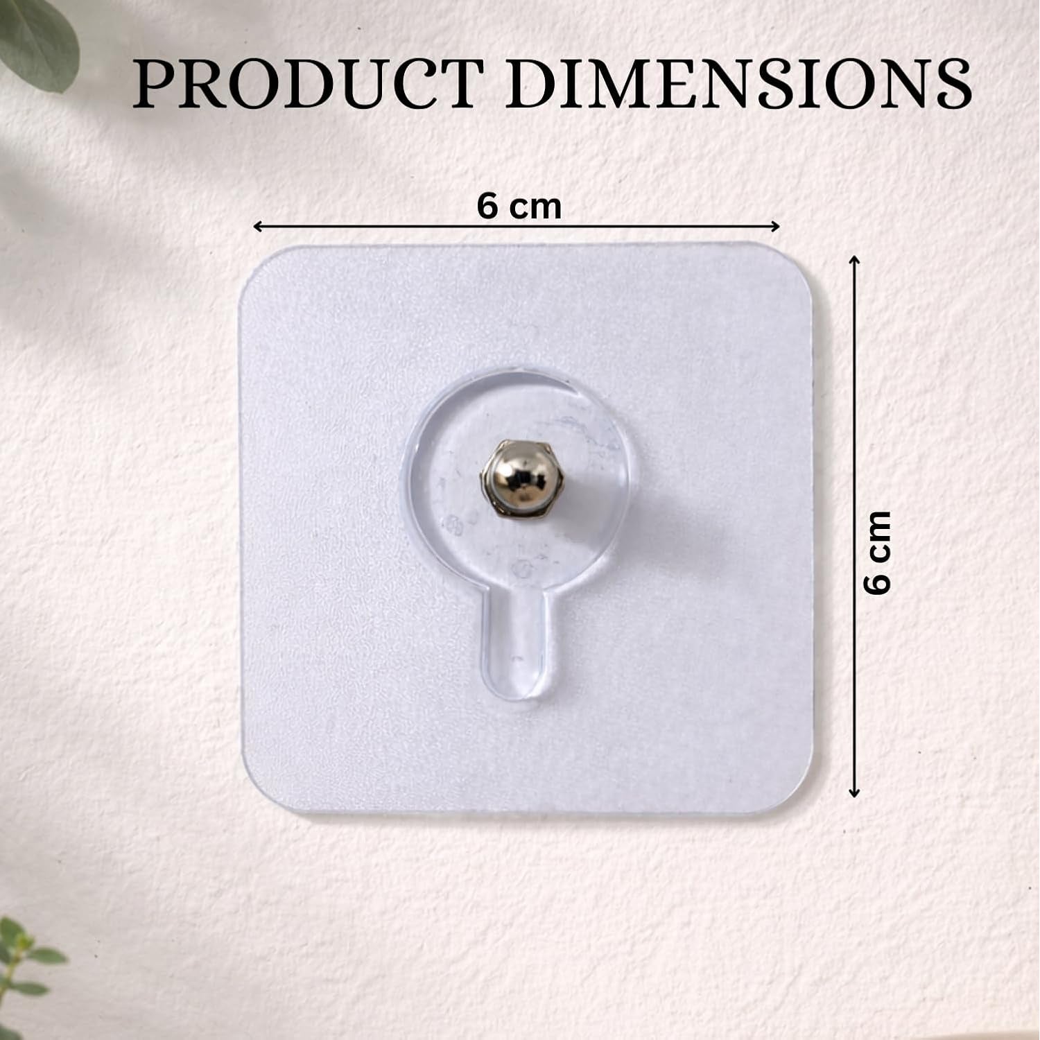 plastic transparent wall hooks for easy installation