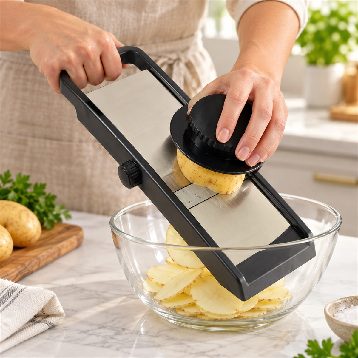 Adjustable Vegetable Slicer – Sharp Stainless Steel Blade for Precise Cuts
