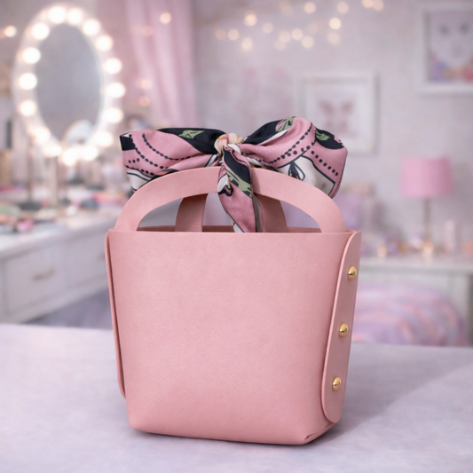 Pink Mini Handbag for Girls & Women | Cute Bow Design | Party & Gift Purse