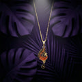 Peacock Motif Pendant Necklace – Elegant Women's Jewelry with Chain