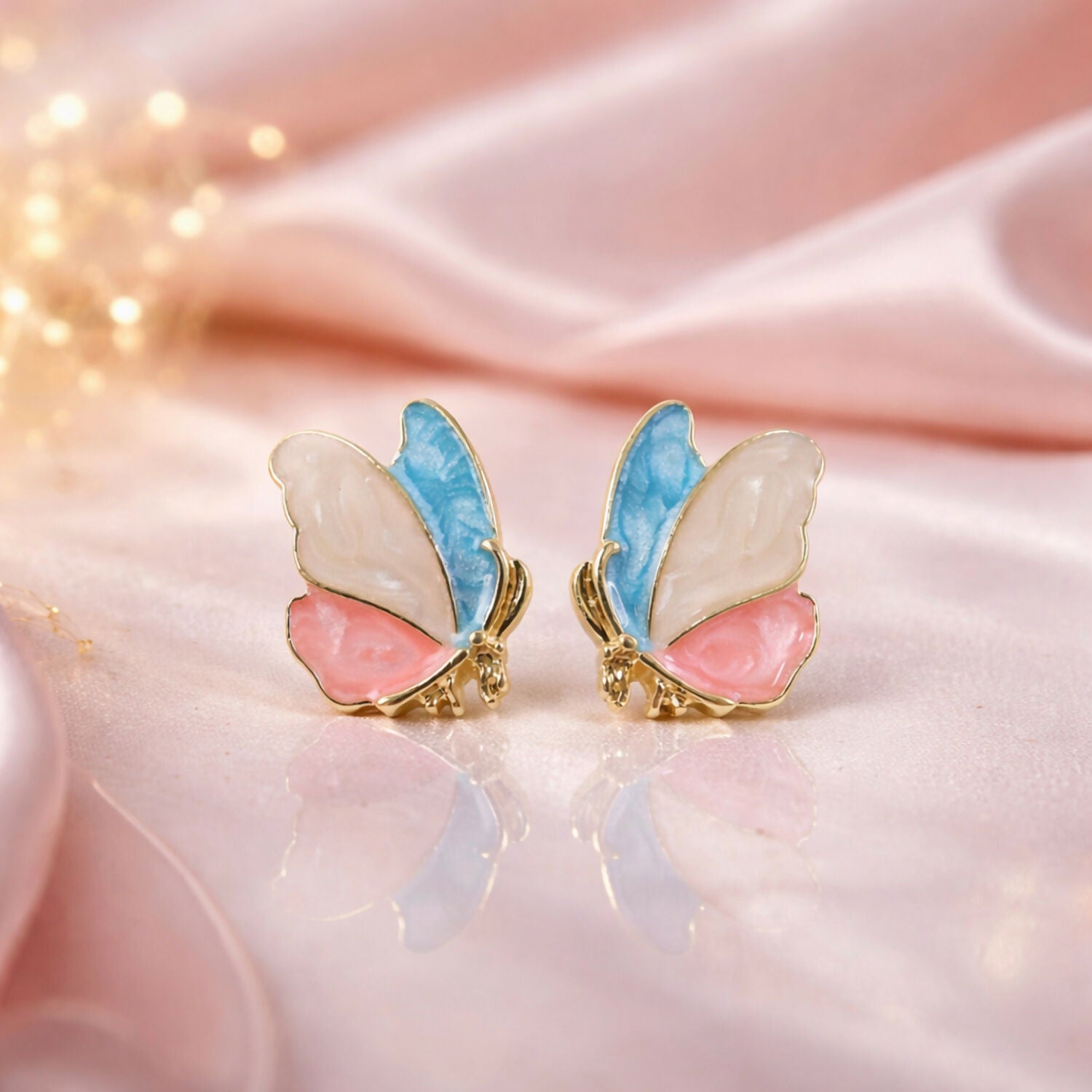 Elegant Butterfly Design Stud Earrings for Women and Girls Stylish Wear