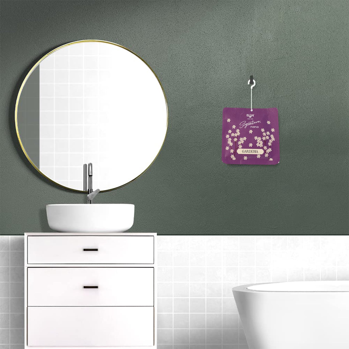 Gardenia Fragrance Hanging Air Freshener Sachet (Mix fragrance / 1 Pc / 10g)