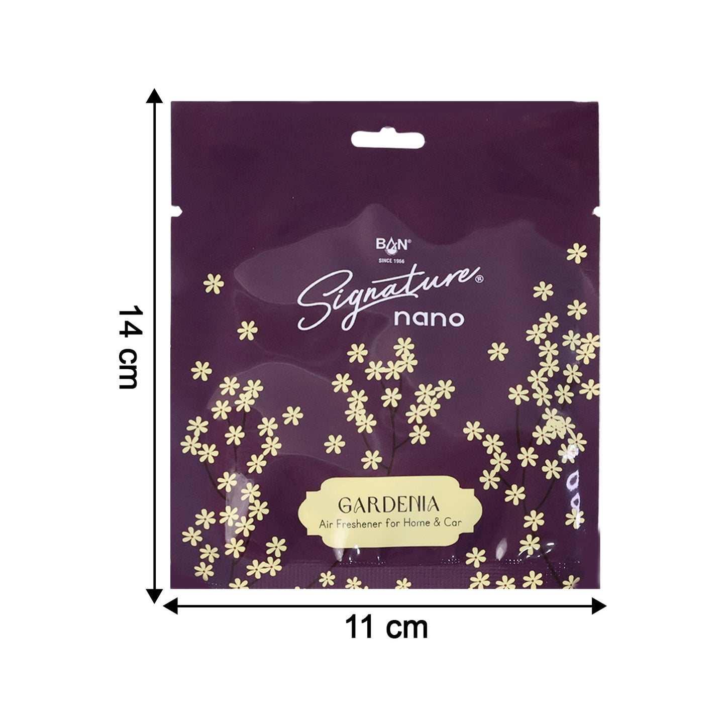 Gardenia Fragrance Hanging Air Freshener Sachet (Mix fragrance / 1 Pc / 10g)