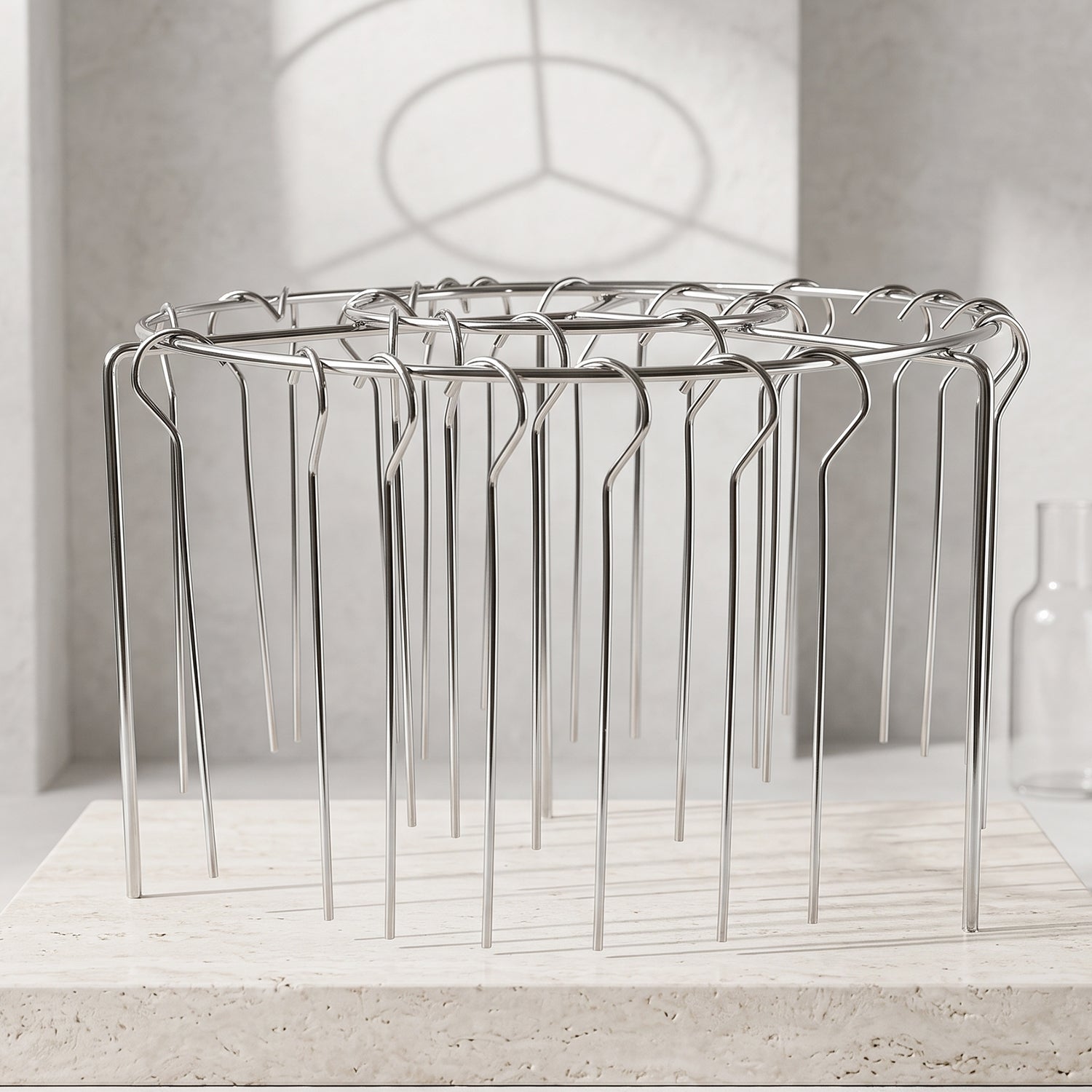 Air Fryer Skewer Stand Stainless Steel BBQ Kebab Rack Holder (1 Set)