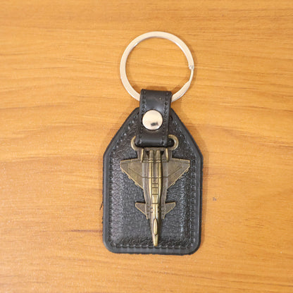 Premium Aircraft Design Leather Finish Keychain (1 Pc)