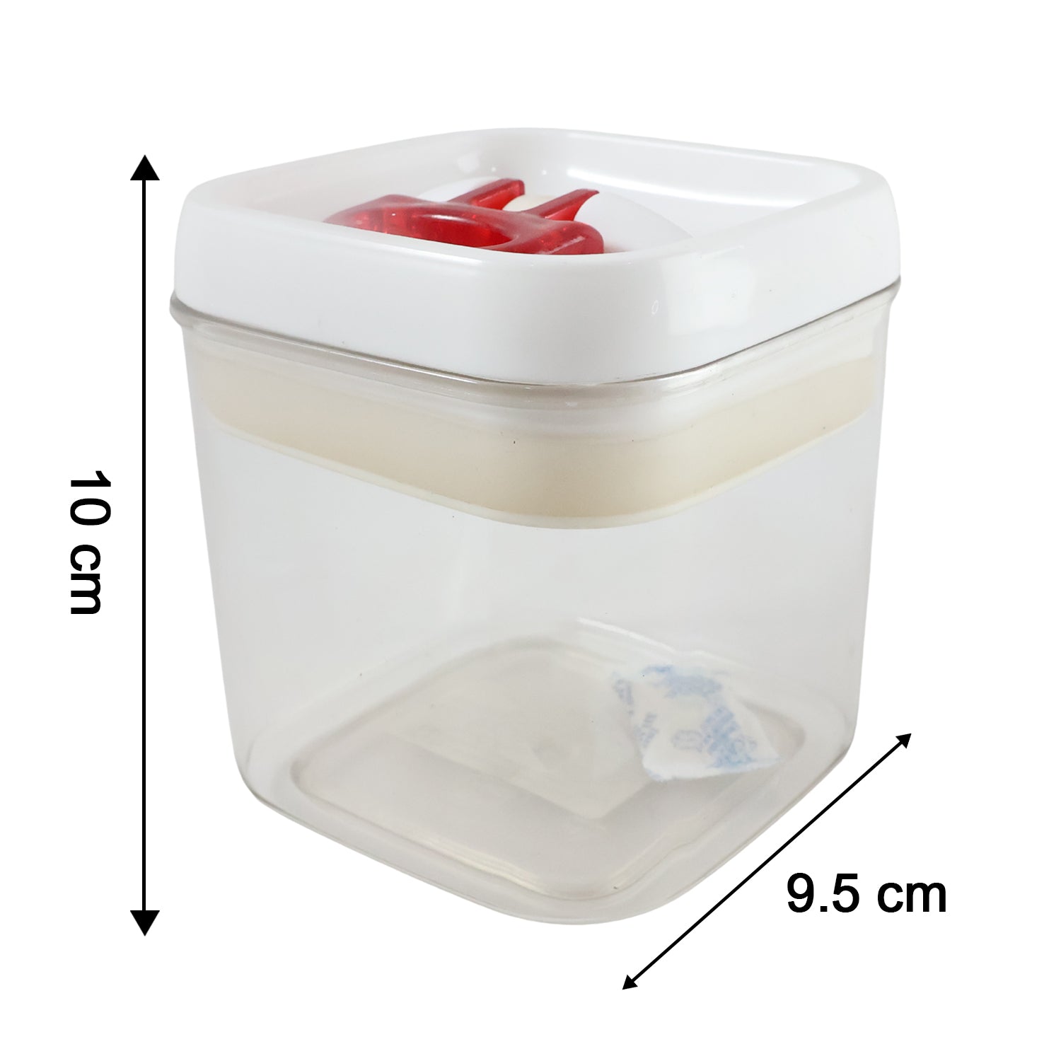 Airtight Storage Container with Red Lid (1 Pc)