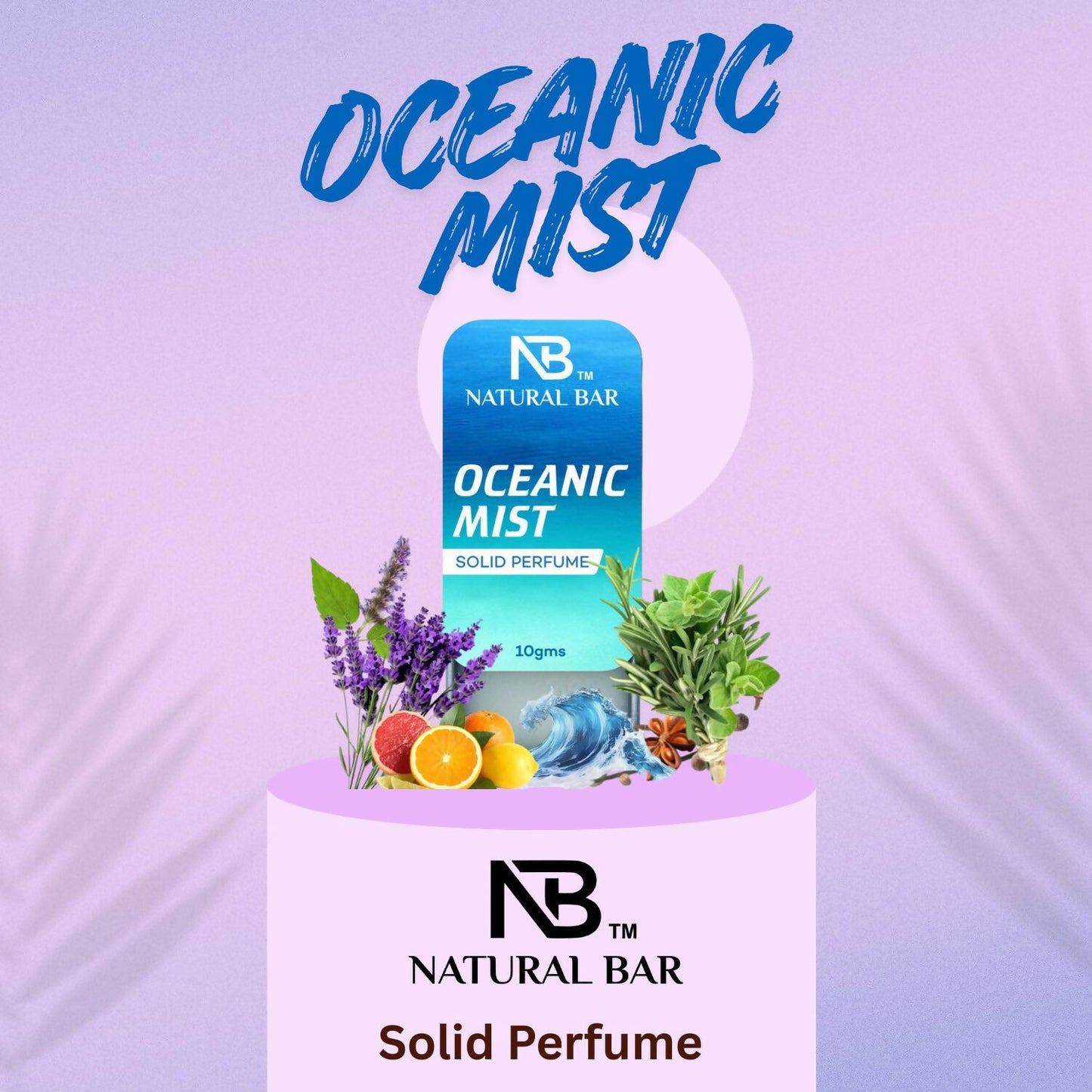 Natural Bar Enchanted Bloom And Oceanic Mist Solid Perfume combo | Alcohol Free Cologne for Men & Women | Strong & Lasting Fragrance | Gifting Set for Him & Her