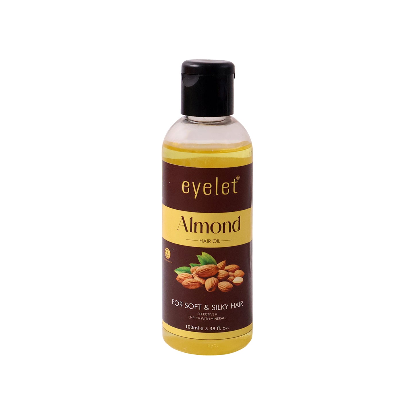 Eyelet Almond Hair Oil 100ml – Enriched with Minerals for Soft & Silky Hair (100 ML)