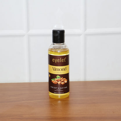 Eyelet Almond Hair Oil 100ml – Enriched with Minerals for Soft & Silky Hair (100 ML)