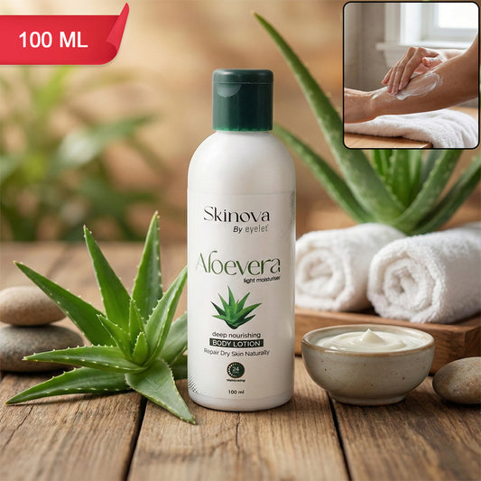 EyeletAloe Vera Deep Nourishing Body Lotion 24-Hour Moisturization (100ml)