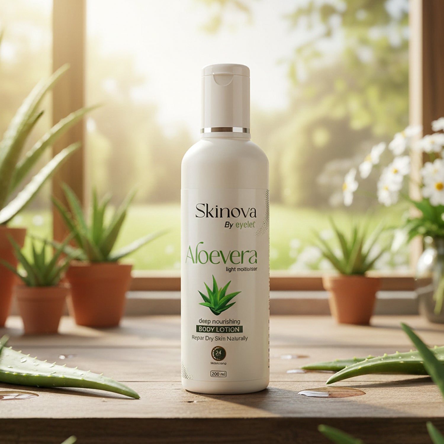 Eyelet Aloe Vera Body Lotion 200ml – Deep Nourishing Moisturizer Soft & Hydrated Skin