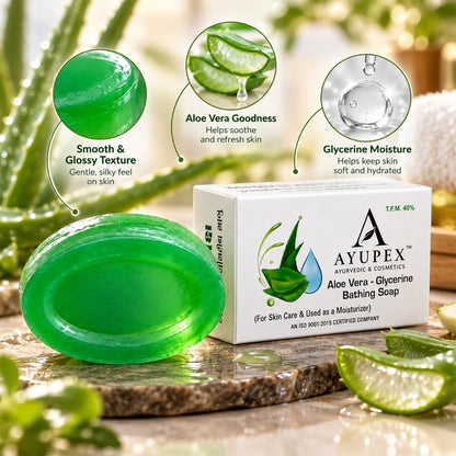 Aloe Vera & Neem Glycerin Soap – Deeply Moisturizes & Refreshes Skin