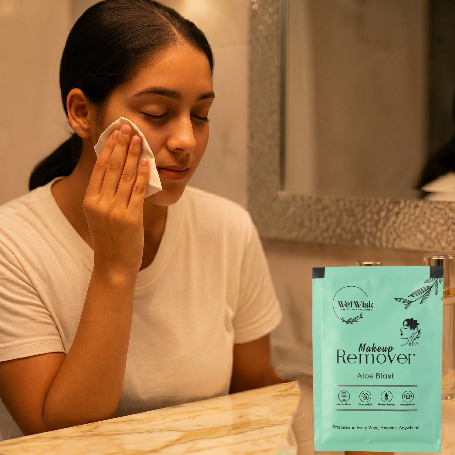 Aloe blast makeup remover wipe