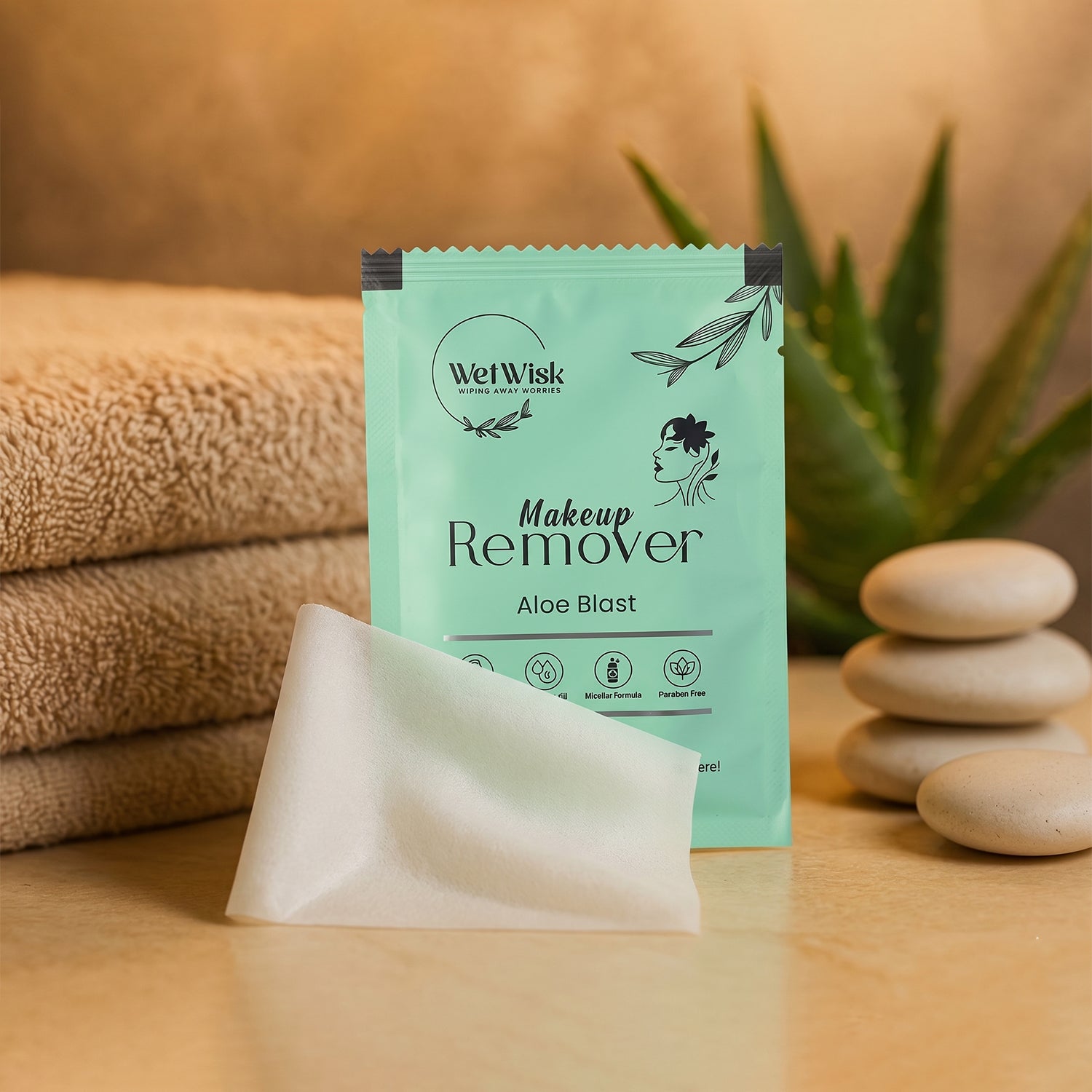 Makeup wipe travel portable
