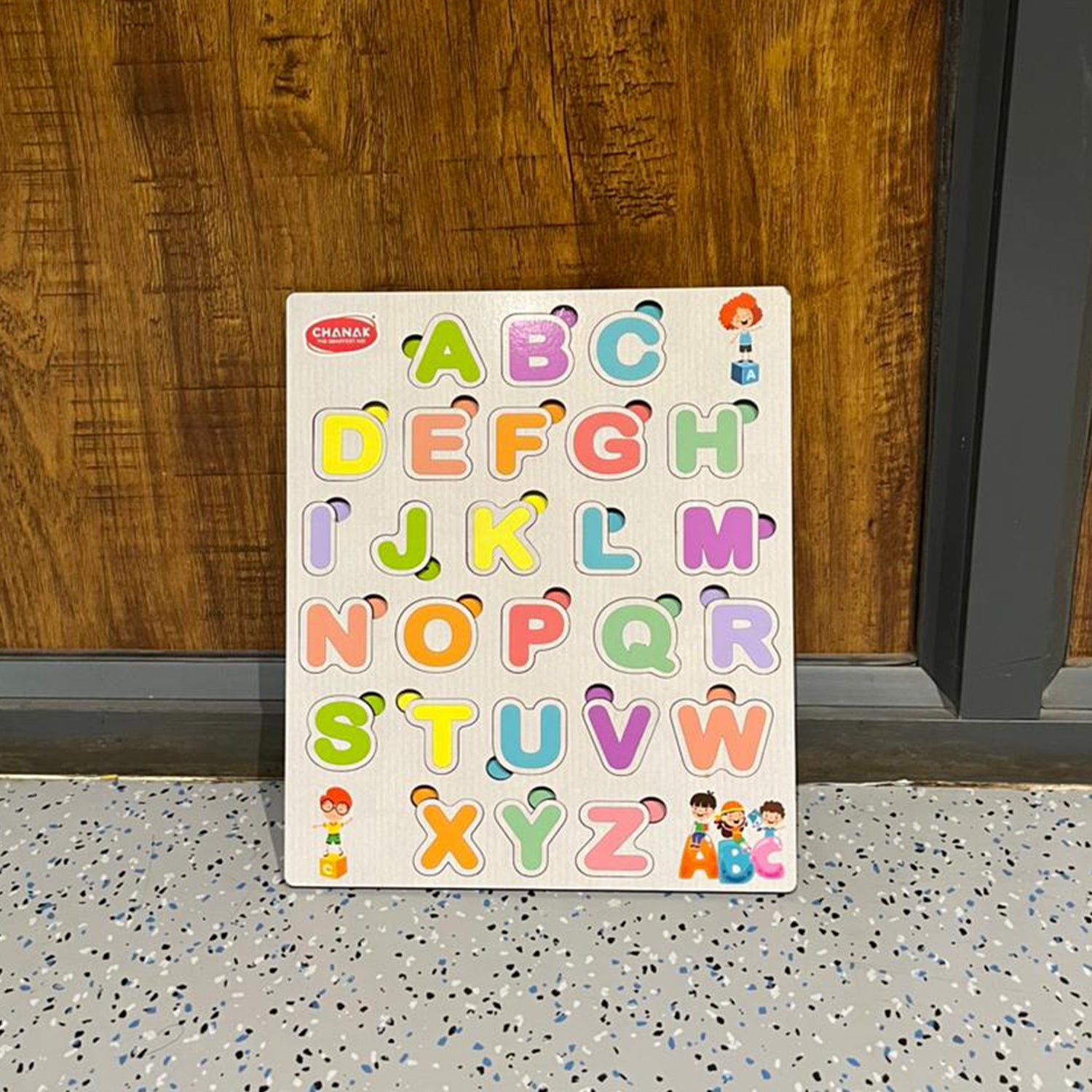 Aditi Wooden Alphabet Puzzle Board – Colorful A–Z Learning Toy for Kids