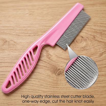 Pet comb shedding grooming tool