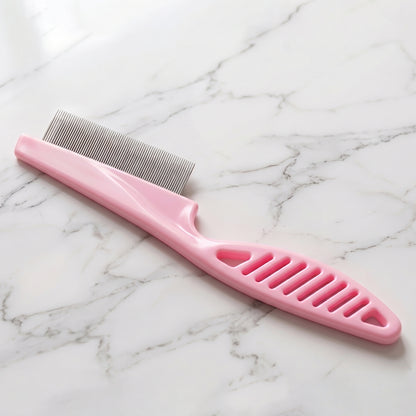 Dog grooming comb white