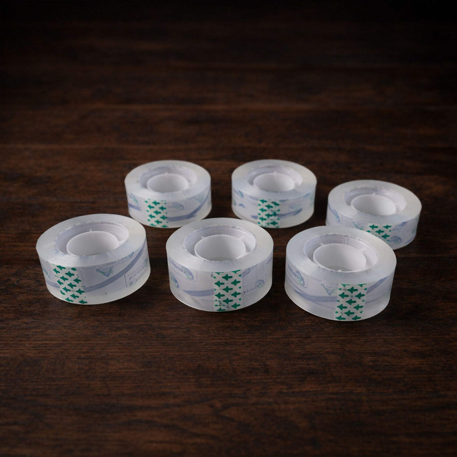 Crystal Clear Cello Tape Transparent Adhesive Packing Tape Rolls (33x18mm/8Pcs)