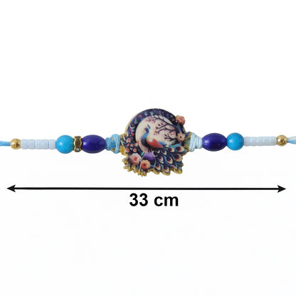 Royal Mughal Peacock Designer Rakhi