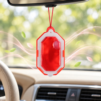 Hanging bathroom air freshener.