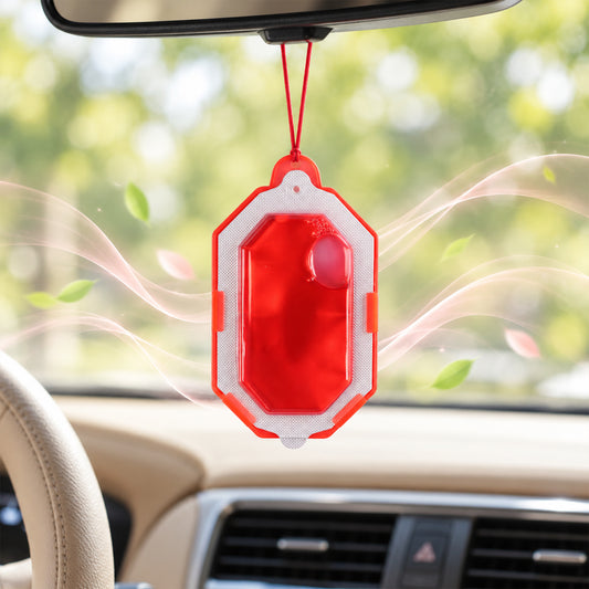 Hanging bathroom air freshener.