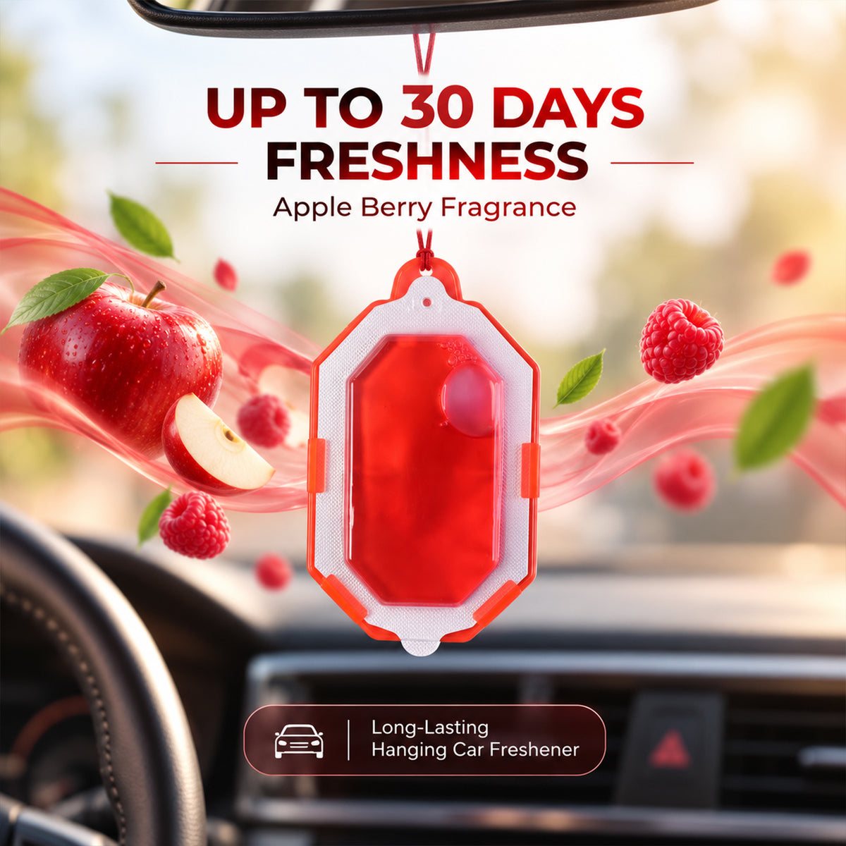 Features of hanging bathroom air freshener.