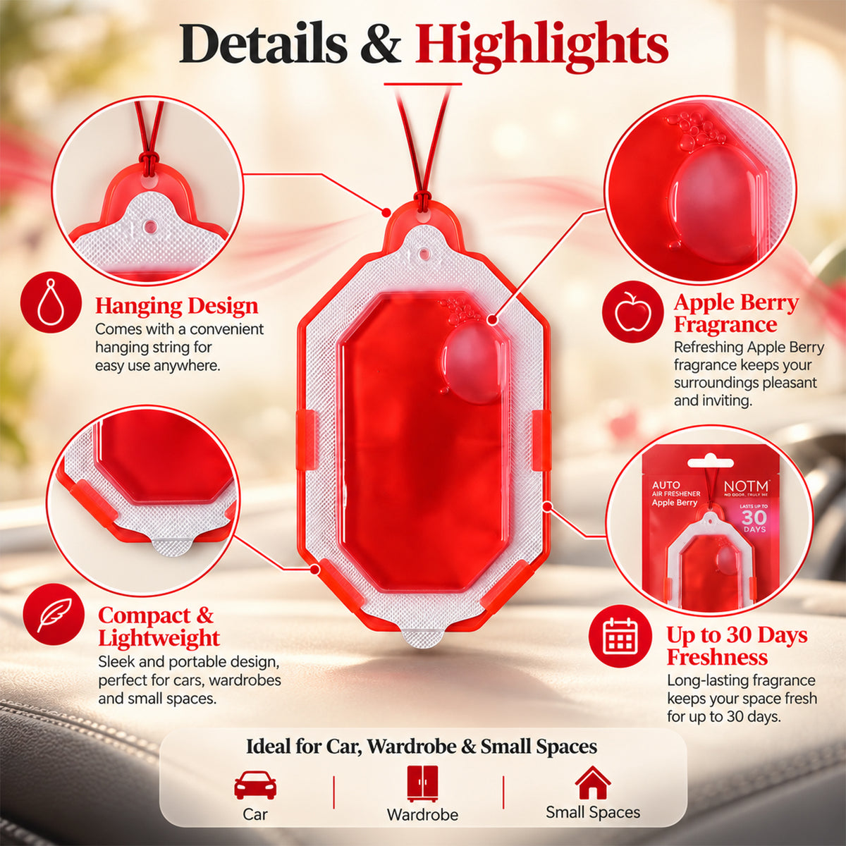 Details of hanging bathroom air freshener.