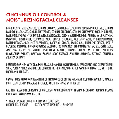 CINCINNUS Sea Salt Oil Control Facial Cleanser (210 ml)