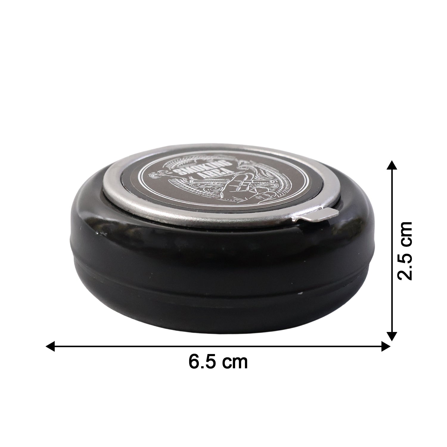 Round Smokeless Ashtray with Lid (1 Pc)