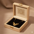 Mangalsutra with Gold-Plated Butterfly Floral Pendant