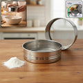 Stainless Steel Atta Chalni Sieve Set – Fine Mesh 2 Pc